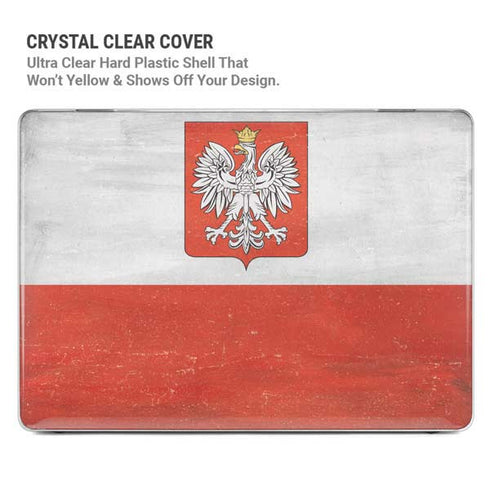 Poland Flag Distressed MacBook Air 15in (2023-2025) Case plus Skin